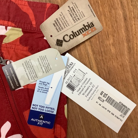 NWT Columbia Mini Skirt  Sz 10 Medium - Picture 5 of 10
